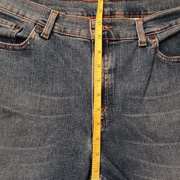 Levi's 515 Capris Size 16 High Rise Straight Leg Medium Wash - Picture 7 of 9